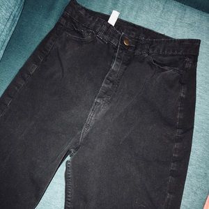 American Apparel HighWaist Black Skinny Jean 26/27